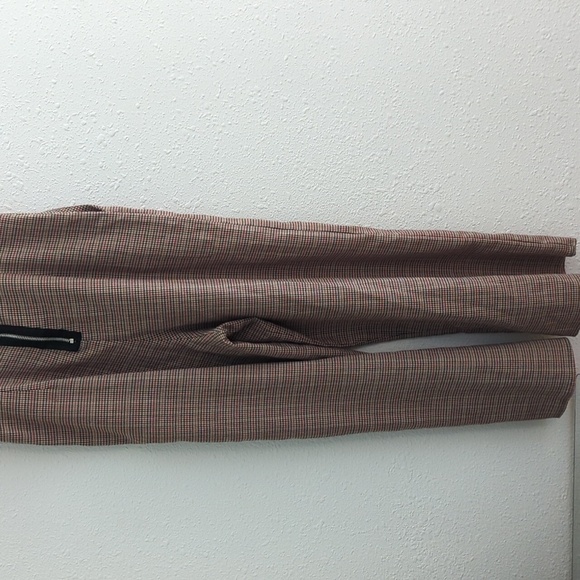 Gypsies & Moondust Jumpsuit Houndstooth Plaid Pockets Tan Academia Boho - Picture 10 of 11